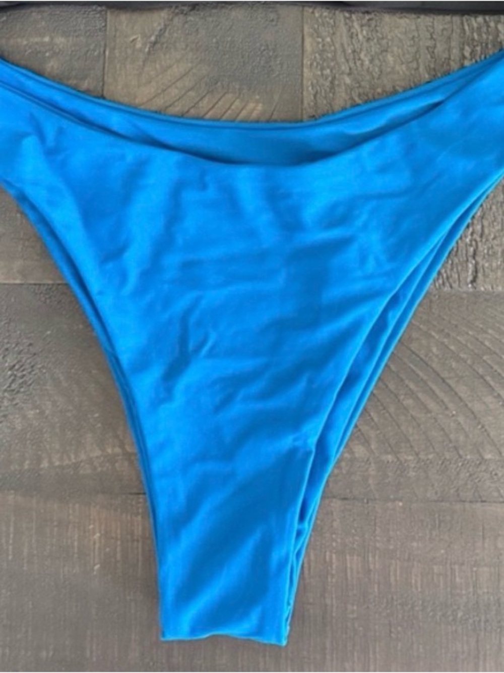 SHEIN Bright Blue High-Leg Bikini Bottom
